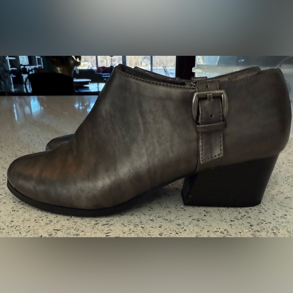 Soft Style pewter booties. Size 7.5